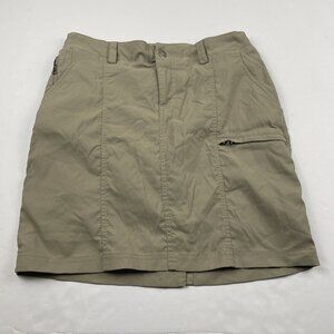 Duluth Trading Dry On The Fly Skort Women’s 8 Outdoors Athletic Utility Beige